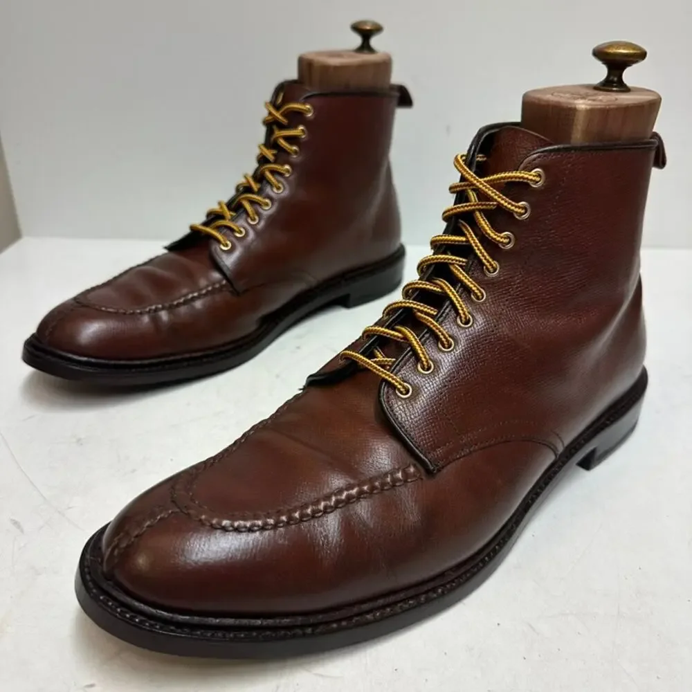 FULLY RESOLED Alden 40292C Brown Alpine Grain NST Tanker Boot Made in USA 11.5 D
